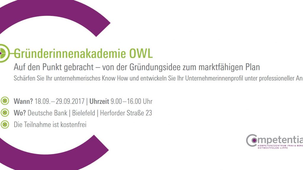 Gründerinnenakademie OWL