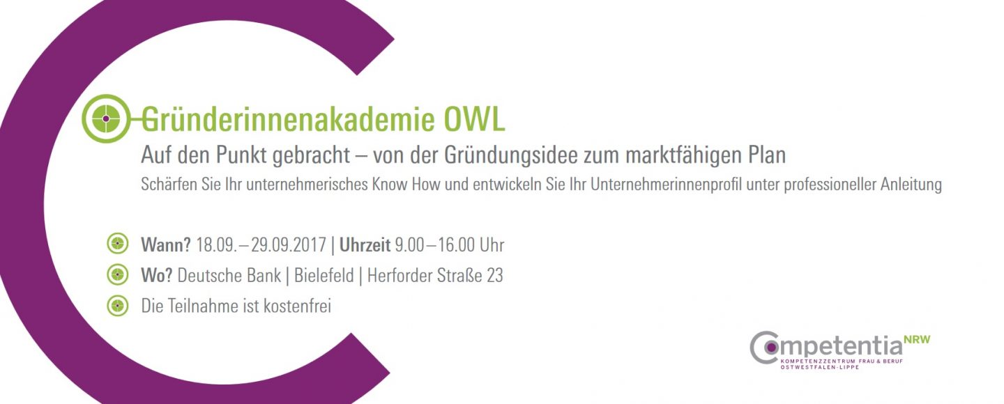 Gründerinnenakademie OWL