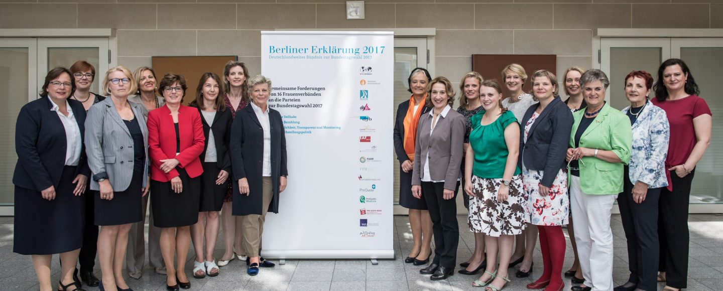 Berliner Erklärung 2017 Sondierungsgespräche Gleichstellungspolitik