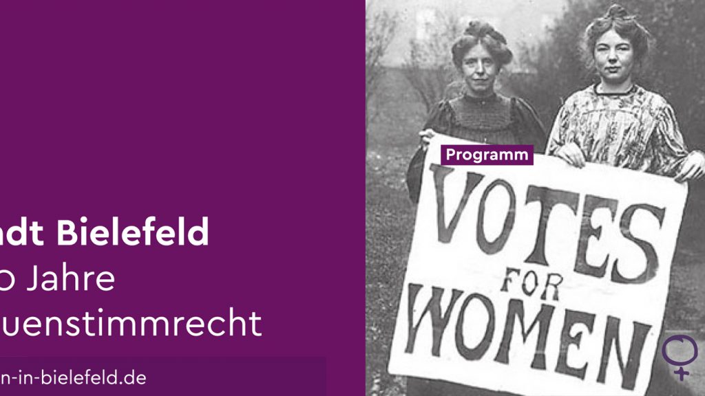 Bielefeld 100 Jahre Frauenwahlrecht